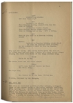 Moe Howard's 33pp. Script Dated June 1942 for The 1943 Three Stooges Film ''Spook Louder'' -- With Annotations in Moe's Hand & Additional 2pp. Shooting Schedule -- Very Good Condition